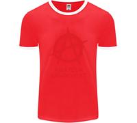 Attivista Anarchico Divertente Uomo Ringer T-Shirt FotL