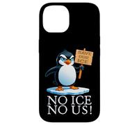 Attivista divertente del riscaldamento globale pinguino Custodia per iPhone 14