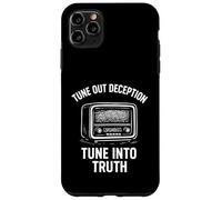 Attivista Radio Vintage Stop Censura Verità Movimento Media Custodia per iPhone 11 Pro Max