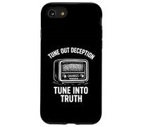 Attivista Radio Vintage Stop Censura Verità Movimento Media Custodia per iPhone SE (2020) / 7/8