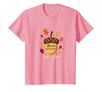 attività di articolazione della ghianda di logopedia Autunnale Maglietta, Bambini, Rosa, 2 Anni