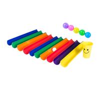 Attività di team building Giochi colorati con palline di pipeline di team