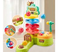 Attività giocattolo giocattolo calare per palline e torre rotolanti per