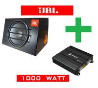 ATTIVO KIT BASS BOX JBL STAGE 122 1000 WATT SUBWOOFER+AMPLIFICATORE MONO-2 Ch