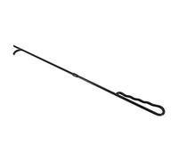 Attizio per camino in ghisa, lungo 60 cm, resistente, per bruciatori a legna, stufa, braciere, resistente al calore, nero