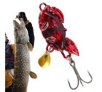 Attizzazione della pesca a bar - Acqua salata Lurs Swimts | Esca a forma di un granchio dorato, modanatura a lunga distanza, paillettes realistiche per accessori per la pesca a pesce gatto in mare