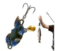 Attizzazione della pesca a bar - Acqua salata Lurs Swimts | Esca a forma di un granchio dorato, modanatura a lunga distanza, paillettes realistiche per accessori per la pesca a pesce gatto in mare