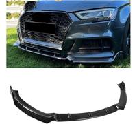 Auto Spoiler Anteriore Splitter per Audi A3 8V S3 S-Line 2017 2018 2019 2020,Paraurti Anteriore Splitter Labbro Diffusore,Auto Frontal Anticollisione Spoiler Kit