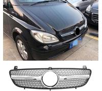 ATTLGR Griglia Paraurti Anteriore Auto per Mercedes Benz W639 Viano Vito 2006-2010,Auto Griglia Radiatore,Mascherine Griglie del Cappuccio Protezione,Accessori Modificati,B/Silver