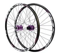AttLvTu Set Ruote MTB 24 Pollici - Cerchi in Lega a Doppia Parete per Freni a Disco, 32 Fori con Sgancio Rapido, Mozzo HG per Pacco Pignoni 7-12 velocità (9x100mm / 10x135mm)(Wheel Set)
