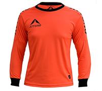 ATTONO Maglia da portiere per bambini, imbottita, Colore: arancione., 152