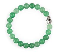 Attraction Zen Bracciale elefante GANESH con pietre naturali | fatto a mano | Gioielli da donna uomo | Bracciale pietra naturale | Tutte le pietre dei nostri bracciali sono naturali, 21 cm, Pietra