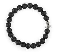 Attraction Zen Bracciale elefante GANESH con pietre naturali | fatto a mano | Gioielli da donna uomo | Bracciale pietra naturale | Tutte le pietre dei nostri bracciali sono naturali, 21 cm, Pietra