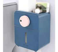 Attraente Coperchio per scatola di fazzoletti montato a parete Desktop in plastica per bagno Dispenser per portaoggetti per armadio da cucina Porta per bagno sospeso Moderno