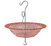 Attraente mangiatoia per uccellini da giardino sospesa e bagno in materiale plas
