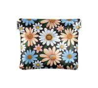 Attraente Margherita Floreale Modello Donna Piccola Borsa di Cuoio Cambiamento Comodo Organizzatore, attraente motivo floreale margherita, 1 size, moderno