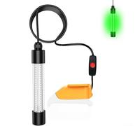Attrattore subacqueo a LED per pesca subacquea verde chiaro, 1300 lumen, IP68, con cavo da 5 m, per spigole notturne a strisce, acqua dolce e salata (forDEWALT 20 V-13 W)