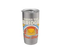 Attraversare il ponte One Step Motivational Tramonto Bicchiere termico in acciaio inox doppia parete