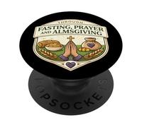 Attraverso la preghiera a digiuno e l'elemosina cristiana ortodossa PopSockets PopGrip Adesivo