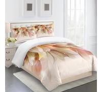 AtTrex Modello Set Copripiumino Matrimoniale Con Due Federe 50X75Cm Morbido E Confortevole Con Cerniera Copripiumino 3D Fiori Copripiumino 260X240 Prevenire L'Allergia Stampa 3D Fibra Superfine