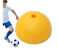 Attrezzatura da allenamento per calcio, base per allenamento di calcio con acqua, base multifunzionale per la stabilità riempita d'acqua | Attrezzatura da campo da calcio, pali di confine gialli Base