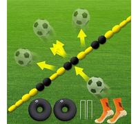 Attrezzatura da allenamento per portiere, sistema di deviazione 2,5/4 m con borse d'acqua, ausili per l'allenamento di calcio per obiettivi a cinque lati/sette a lato