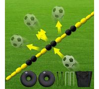 Attrezzatura da allenamento per portieri, attrezzatura da deflessione da portiere da 2,75 m/4 m, con sacche d'acqua, deflettore a linea singola, ausili per l'allenamento del calcio per riflessi e