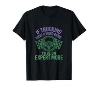 Attrezzatura da camionista Expert Mode, design neon retrò Maglietta