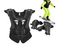 Attrezzatura da cross per bambini, protezione per il petto con gomitiere e ginocchiere, abbigliamento da moto, per ragazze, adatto per sci, pattinaggio, skateboard, ciclismo e moto