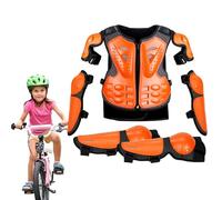 Attrezzatura da motocross per giovani, protezione del petto per | Tuta protettiva per moto per equitazione con ginocchiera, gomito, braccio, spalla, ciclismo, Ska