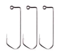 attrezzatura da pesca, Ami da pesca 100 pezzi Jig Gancio nero spinato Amo 90 gradi in acciaio ad alto tenore di carbonio for gli appassionati(5/0)