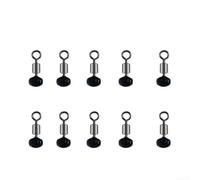 Attrezzatura da pesca con libro mastro con cerniera scorrevole e clip per puleggia per operazioni di rig lisce in mare e acqua dolce (10 pezzi da 4 x 5 mm)