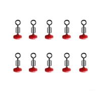 Attrezzatura da pesca con libro mastro con cerniera scorrevole e clip per puleggia per operazioni di rig lisce in mare e acqua dolce (10 pezzi da 3 x 4 mm)