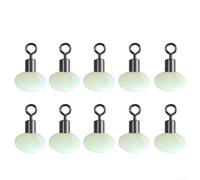 Attrezzatura da pesca con libro mastro con cursore con cerniera, perline e girelle, puleggia per carpa Marker Float Setups e altro (10 pezzi 8 x 12 mm)