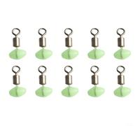 Attrezzatura da pesca con libro mastro con cursore per cerniera, perline e girelle, puleggia con clip per un montaggio efficace dell'attrezzatura da pesca (10 pezzi da 5 x 8 mm)