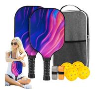 Attrezzatura da Pickleball | Set di racchette da Pickleball, sportivi leggeri in fibra di vetro ergonomici per interni, esterni, casa, esercizio, per uomini e donne