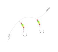 Attrezzatura Da Preassemblata Per Acqua Salata - Set Completo Con Amo 2/0#, Galleggiante & Anello O | Resistenza 13.6 Kg, Per Carangide, Lutiano & A Riva