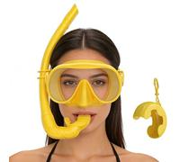 Attrezzatura da snorkeling | Attrezzatura subacquea con visione panoramica | con custodia e tubo pieghevole con tracolla regolabile - per nuoto, turismo sulle isole, sport acquatici e viaggi in