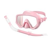 Attrezzatura da snorkeling per adulti, set da snorkeling per immersioni, in silicone, con ampia visuale, set di occhiali per il viso, per nuoto, allenamento, turismo, spiaggia, viaggi subacquei