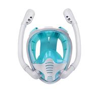 Attrezzatura da snorkeling per il viso completo | Set di occhiali da nuoto e snorkeling, attrezzatura per immersioni respiratorie sicure per l'allenamento tascabile, nuoto anti, viso intero