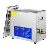 Attrezzatura dell'acciaio inossidabile di industria della macchina di pulizia del bagno del carro armato 6L del riscaldatore del pulitore dei gioielli del pulitore ultrao 200W Per uso fai da te