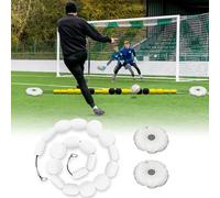 Attrezzatura di Allenamento per Portiere - Deflettore a Linea Singola per l'allenamento Reflex e agilità con Borse dell'Acqua - Football Training Aids