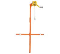 Attrezzatura di sollevamento per condizionatori d'aria pesanti con staffa di montaggio e verricello manuale - Strumento di supporto di facile installazione per l'installazione e l'assistenza