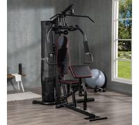 Attrezzatura fitness integrata Descrizione:La palestra multifunzione HOMCOM porta la palestra a casa tua. Completa di attrezzi per allenamento braccia e gambe, questa palestra multifunzione ti permett