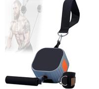 Attrezzatura Fitness Multifunzionale，Macchina di Resistenza - Regolabile 2-20kg，Cable Machine con Maniglia Comfortevole，Allenatore di Forza per Bracci Gambe Petto，Home Gym Uomini Donne(Orange Gray)