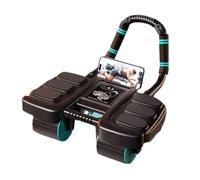 attrezzatura fitness, Rullo addominale for esercizi addominali da interno Ruota di supporto for il fitness 4 ruote auto-rimbalzanti(Black)