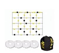 Attrezzatura for la deviazione del portiere con angoli di rifrazione multipli e diversi for il controllo della palla in interni ed esterni, riflessi e allenamento di calcio per l'allenamento calcistic