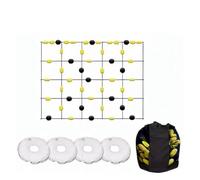 Attrezzatura for la deviazione del portiere, deflettore di palla, kit for l'allenamento di agilità e riflessi con borsa portaoggetti for l'allenamento di calcio per l'allenamento calcistico(200x160cm)