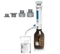 Attrezzatura for la distribuzione di liquidi da laboratorio, erogatore for bottiglie da laboratorio con finestra digitale e 4 adattatori for bocche di bottiglia(2-10ml)