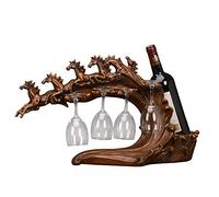Attrezzatura giornaliera Portabottiglie di vino Cavallo da corsa Supporto per bottiglia di vino rack per vino rack per casa tavolo da cucina da tavolo portabottiglie (colore: marrone Dimensioni